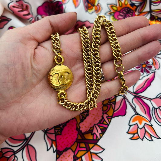Repurposed CC Very Rare Large Charm Necklace