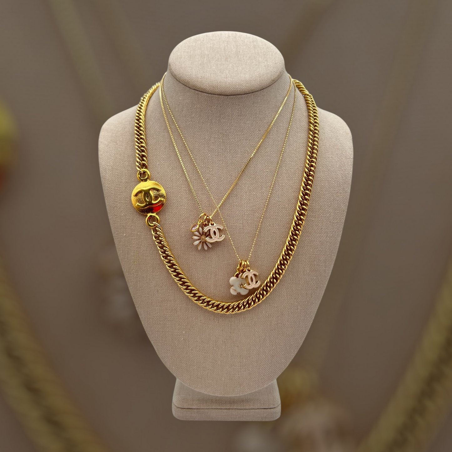 Repurposed CC Very Rare Large Charm Necklace