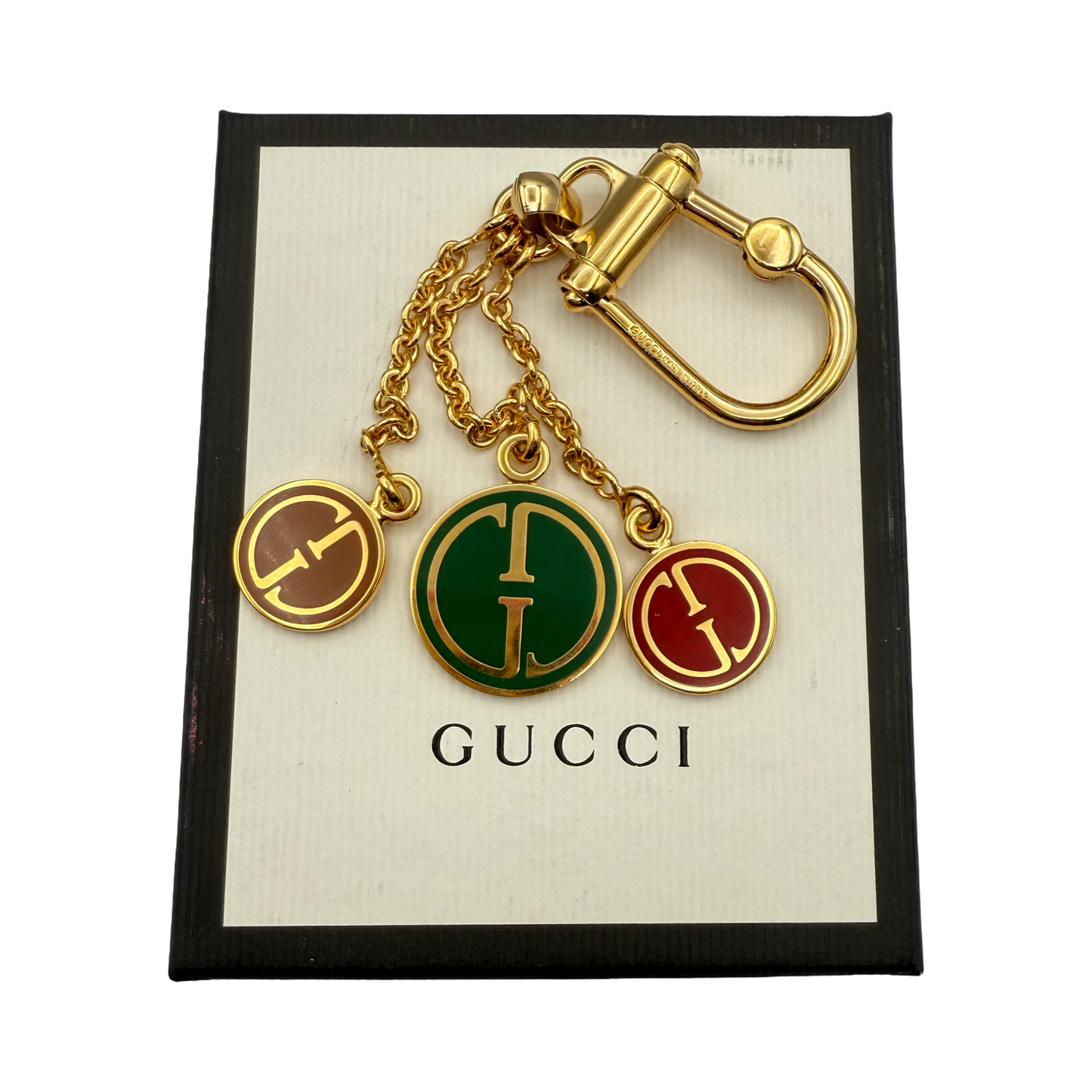 Repurposed GG Red Charm Necklace