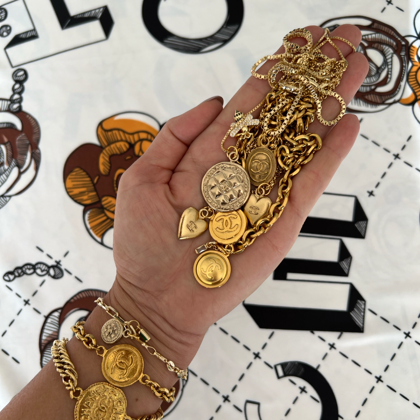 Repurposed CC Double Sided Coin Necklace