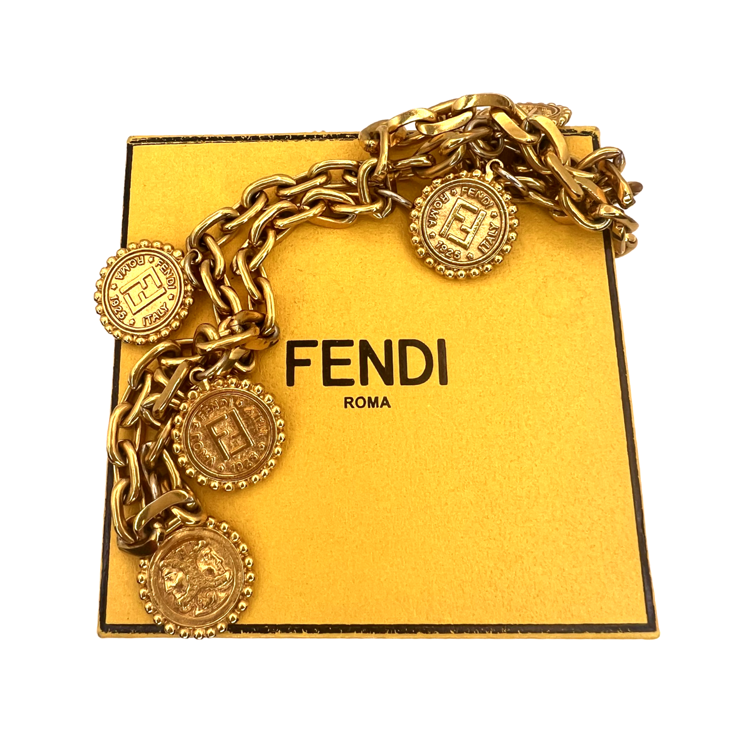 Vintage FD Janus Coin Necklace