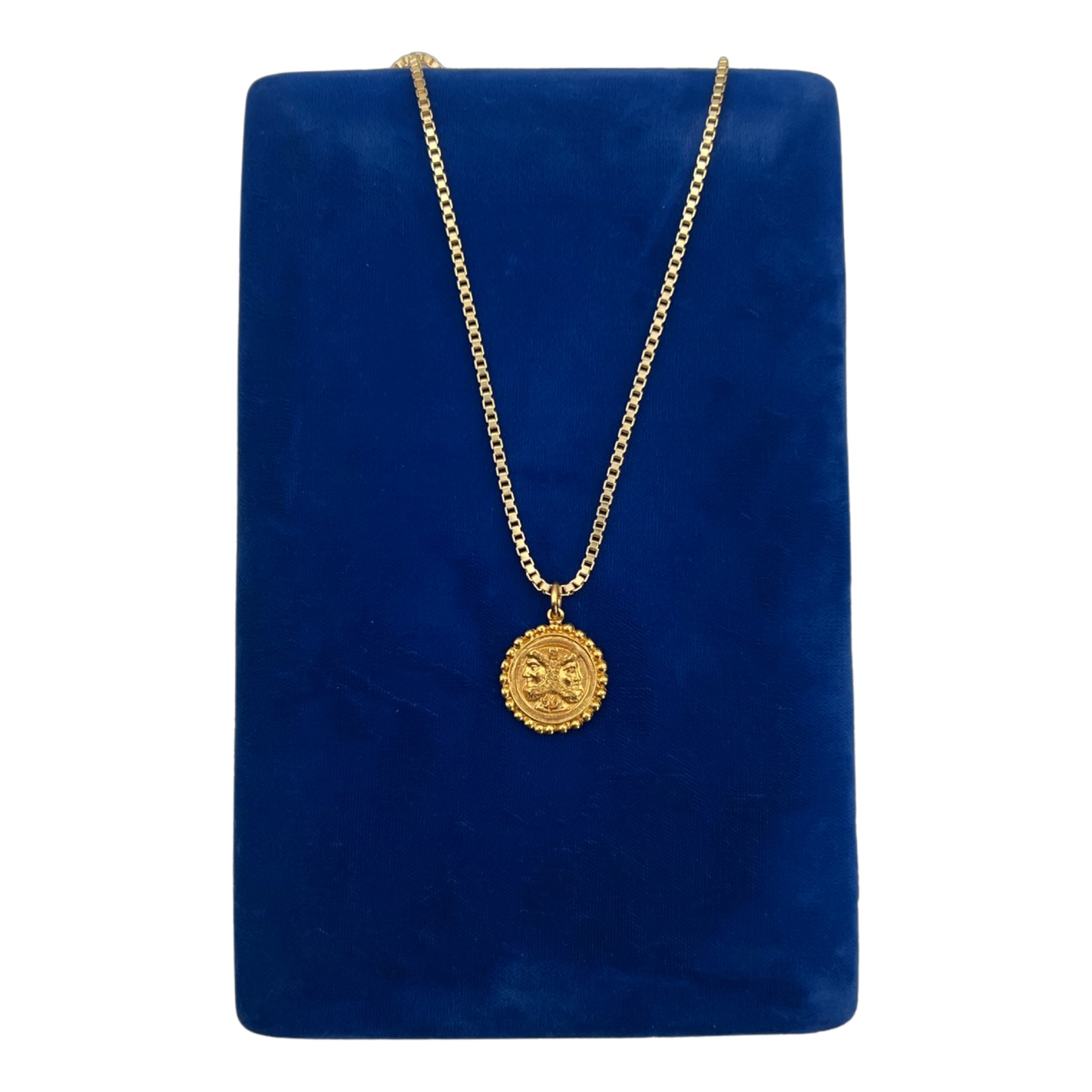 Vintage FD Janus Coin Necklace