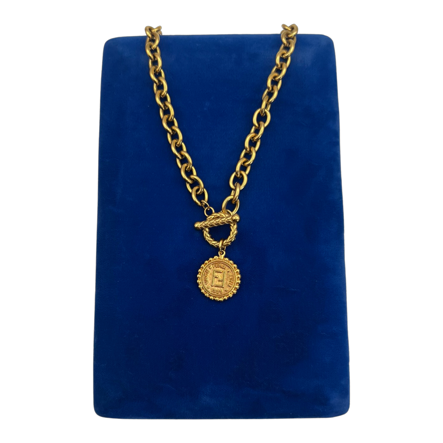 Vintage FD Janus Coin Necklace