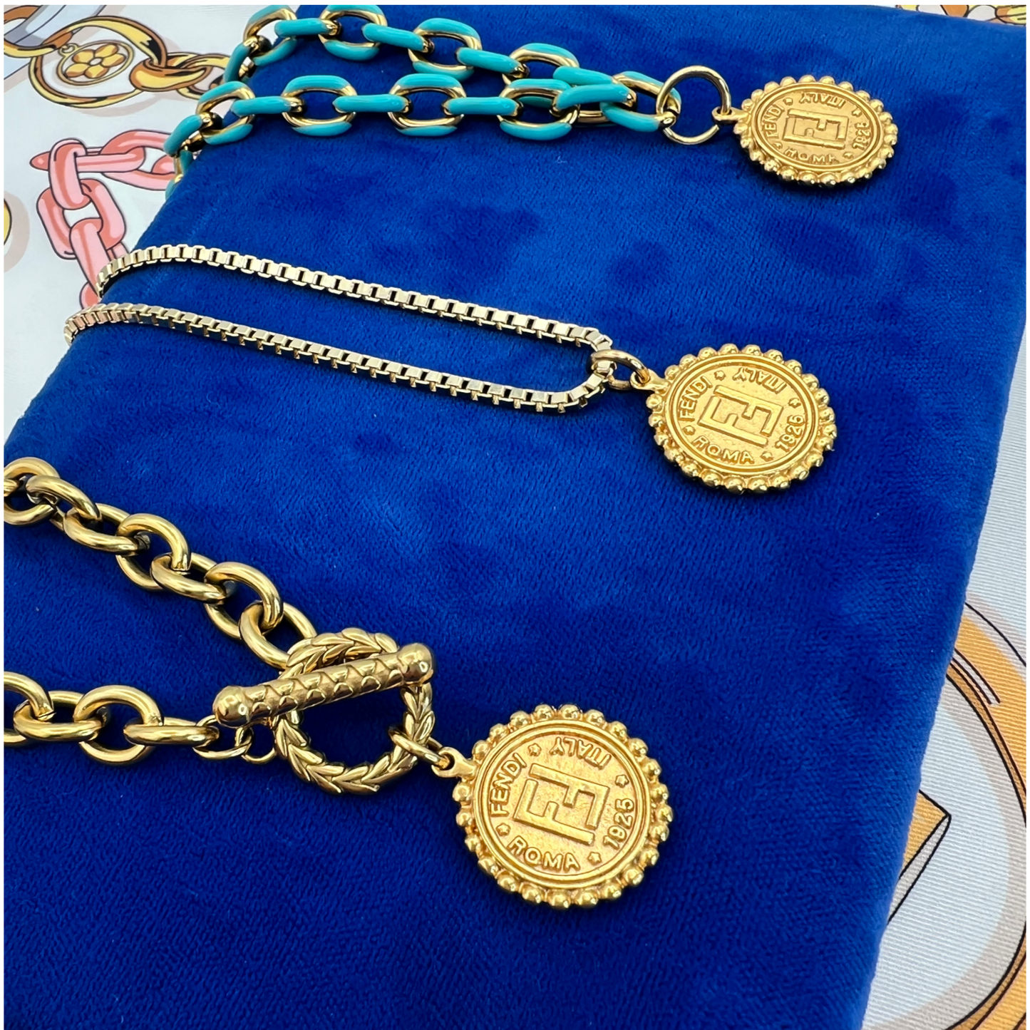 Vintage FD Janus Coin Necklace