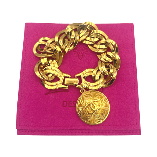 Repurposed Vintage CC Large Starburst Bracelet