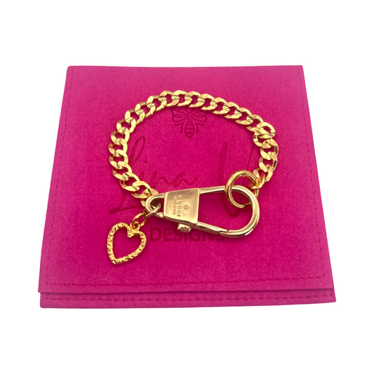 Repurposed GG Carabiner Clasp Bracelet