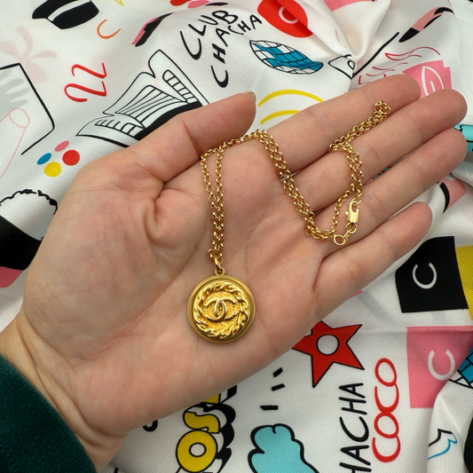 Repurposed CC Gold Charm Necklace