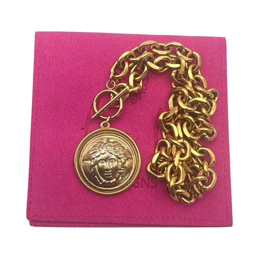 Repurposed GV Gold Charm Necklace