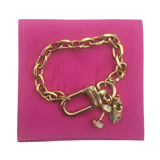 Repurposed LV Sneakers Bracelet