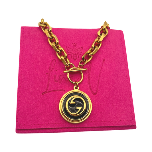Repurposed Redesigned GG Gold Necklace