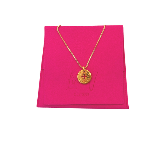 Repurposed LV Double Sided Necklace