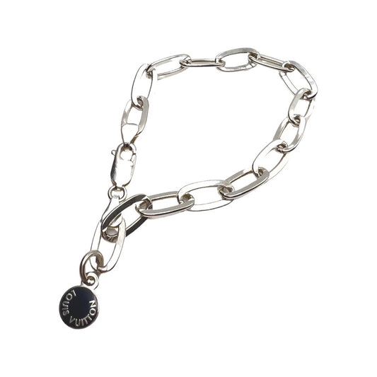 Repurposed LV Petite Silver & Black Bracelet