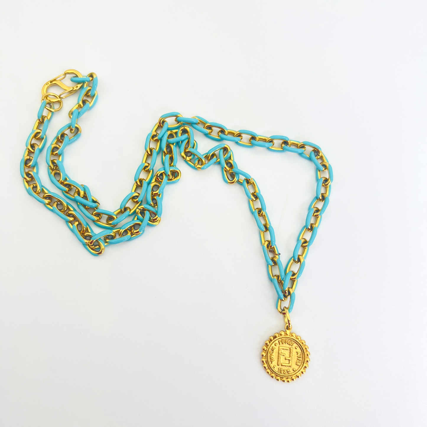 Vintage FD Janus Coin Necklace
