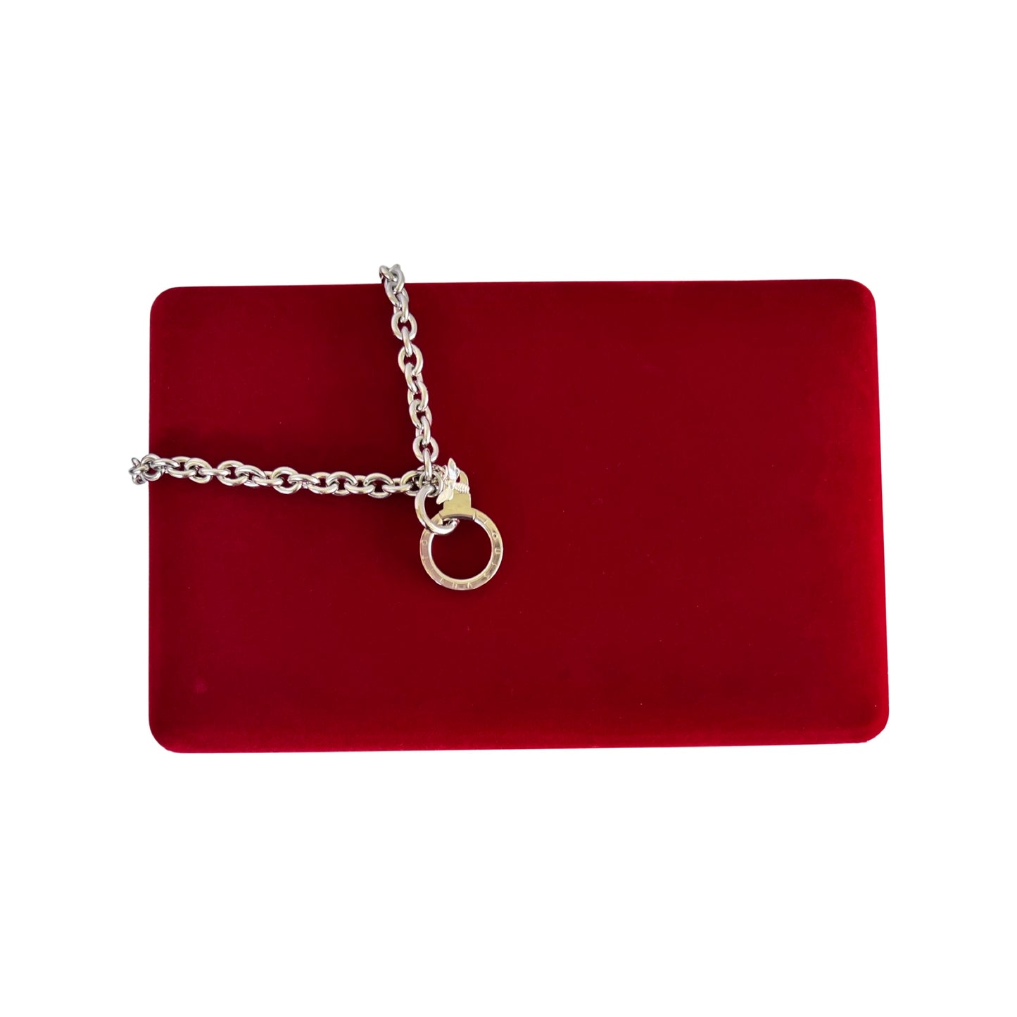 Repurposed LV Large Ring Necklace
